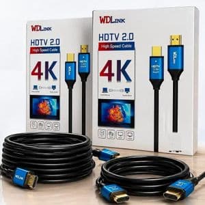 WDLINK Câble HDMI 10m 4K Haute Performance Compatible TV, Moniteur et Projecteur