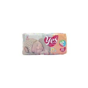 Yes Couches Mini Confort Rp 36 Unités taille 2 ( 3-6 KG)