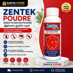 Zentek Poudre Insecticide 100g – Anti Insectes Rampants – Usage Domestique