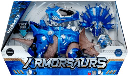 1. Triceratops Armor-Up Cobalt 2. T-Rex Armor-Up Ajax