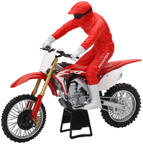 Moto-Cross Honda Cr450f et Son Cascadeur Articulé
