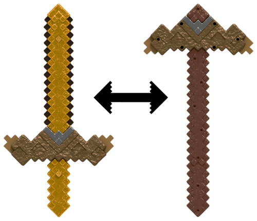 ÉPéE 2 en 1 - MINECRAFT
