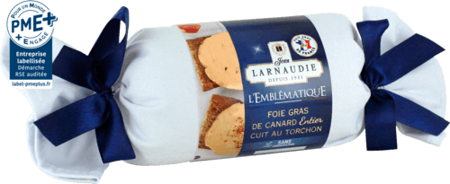 L'Emblématique Foie Gras de Canard entier cuit au torchon - JEAN LARNAUDIE