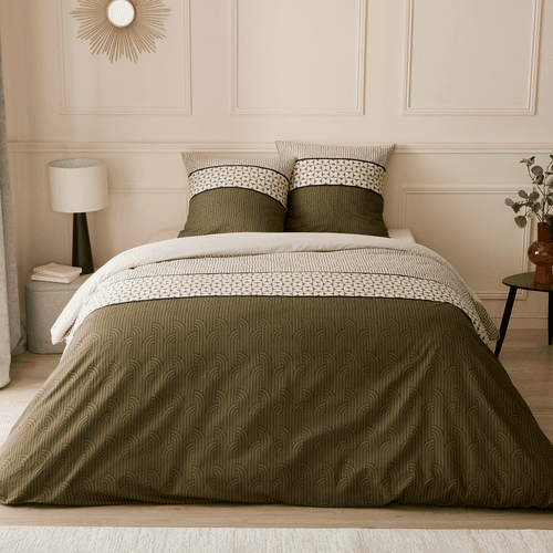 PARURE HOUSSE DE COUETTE 240X220 CM + DRAP HOUSSE 140X190 CM + 2 TAIES D'OREILLER 63X63 CM