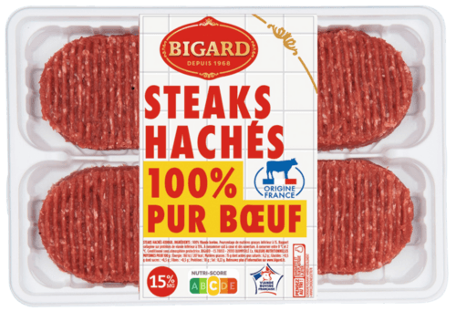 12 steaks hachés 15% Mat. Gr. - BIGARD