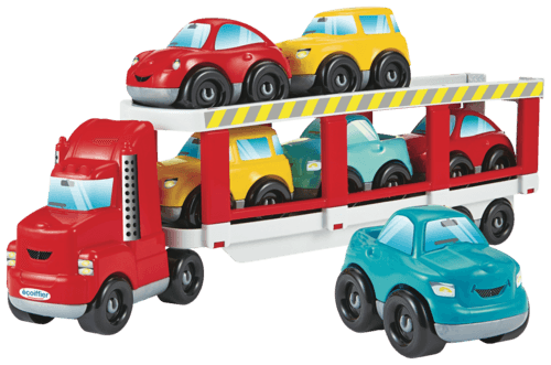 5. Camion Porte-Voitures 6. Coffret 10 Véhicules Fast Car - Ecoiffier