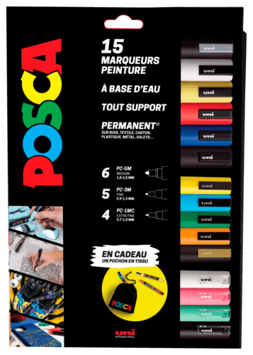 Pack de 15 Marqueurs "Posca"