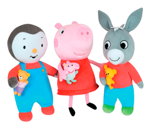 Peluche t'choupi, peppa ou trotro - JEMINI