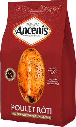 Poulet rôti issue de poulet fermier - ANCENIS