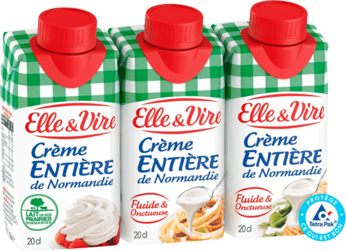 Crème entière de Normandie 30% Mat. Gr. - ELLE & VIRE