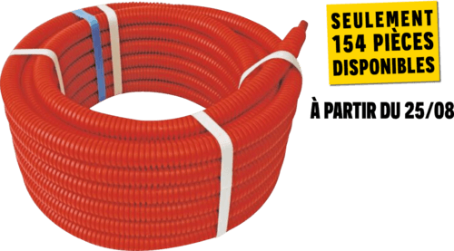 Couronne Per Prégainée Ø 16 Mm - 25 M Rouge - Somatherm For You