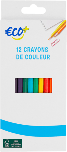 12 Crayons de Couleur - Eco+
