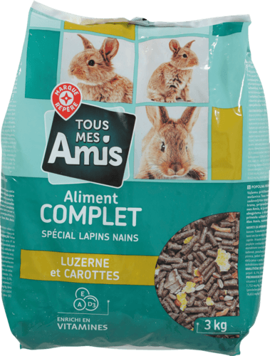 Menu Complet Lapin Nain - Tous Mes Amis