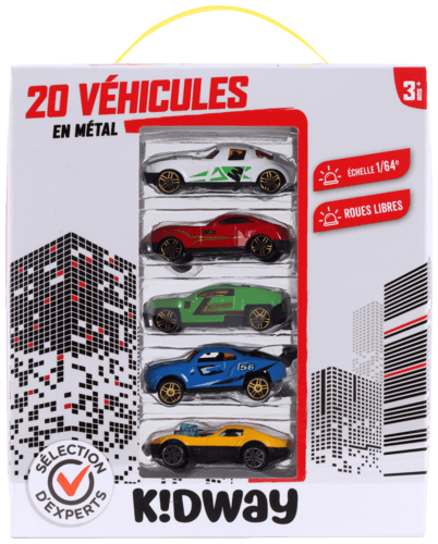 20 Véhicules en Métal - Kidway