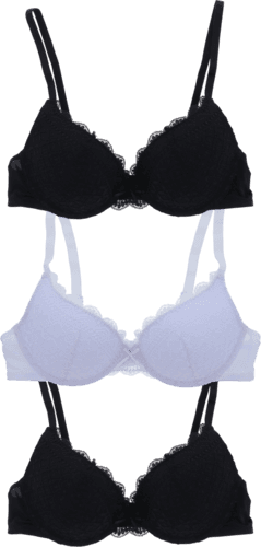 Lot de 3 Soutiens-Gorge Avec Coques - Eco+