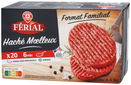 20 Hachés Mœlleux Surgelés - Férial
