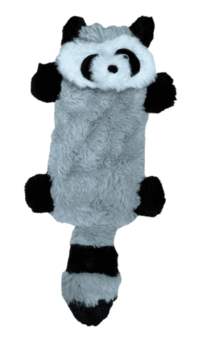 Jouet Peluche Sonore Forme Raton Laveur Gris
