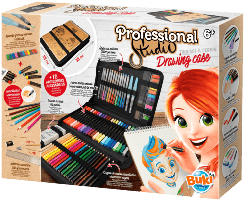 1. Trousse à dessin 2. Tablette lumineuse 3 en 1 Professional Studio - BUKI