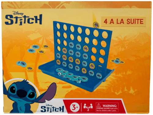 1. Aligne 4 Pions Stitch 2. Devine le Personnage Marvel - Disney Princess