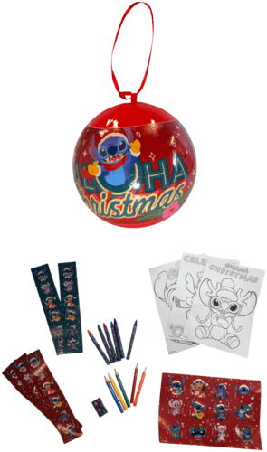 Boule de Noël Garnie à Décorer - Disney - Stitch