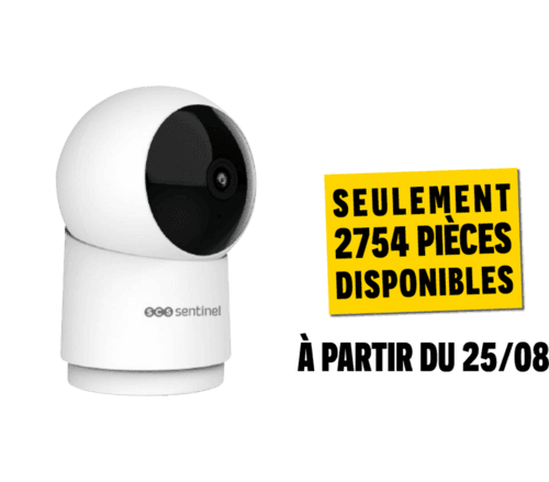 Caméra de Surveillance Rotative Intérieure 2 K - Sentinel