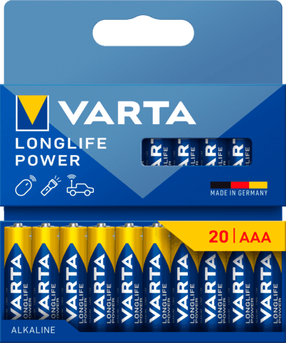 Alcalines Longlife Power Aaa X20 - Varta
