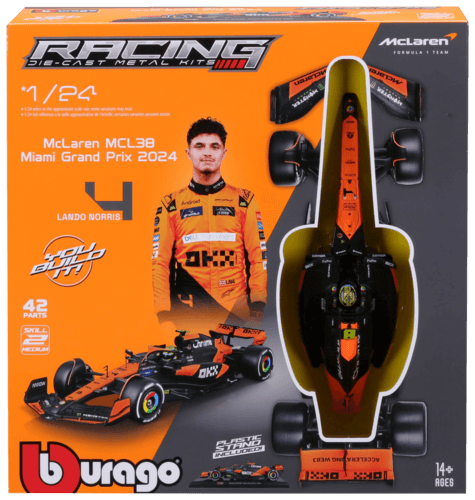 1. Coffret F1 Véhicule Mclaren à Construire 2. Coffret F1 Véhicule Ferrari Avec Figurine Pilote Casqué - Burago