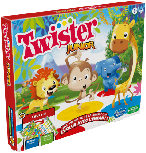 1. Monopoly Junior 2. Cluedo Junior 3. Twister Junior