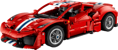 1. Voiture Ferrari 488 PISTA - LEGO