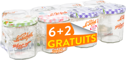 Lot de 8 Confituriers 324ml (6+2 Offerts) - le Parfait
