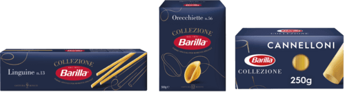 Sur les Produits Présents en Magasin de la Gamme Collezione "Barilla"