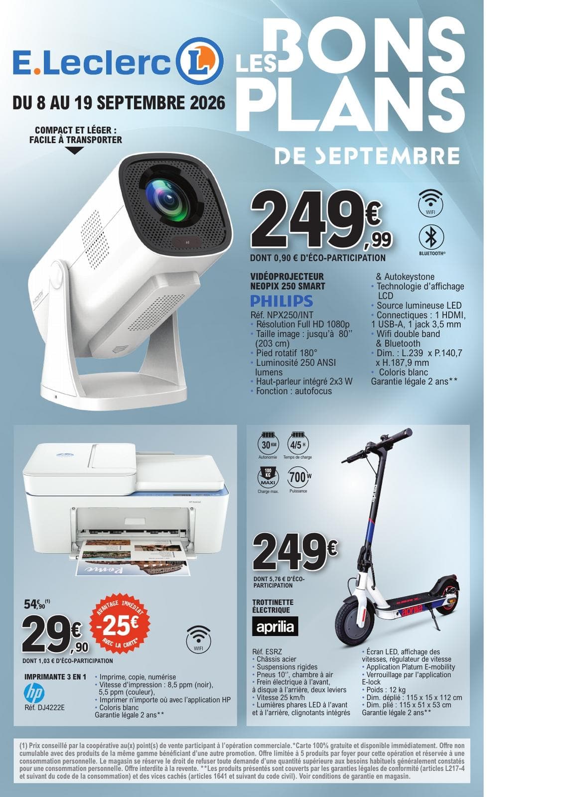 Bons plans de septembre