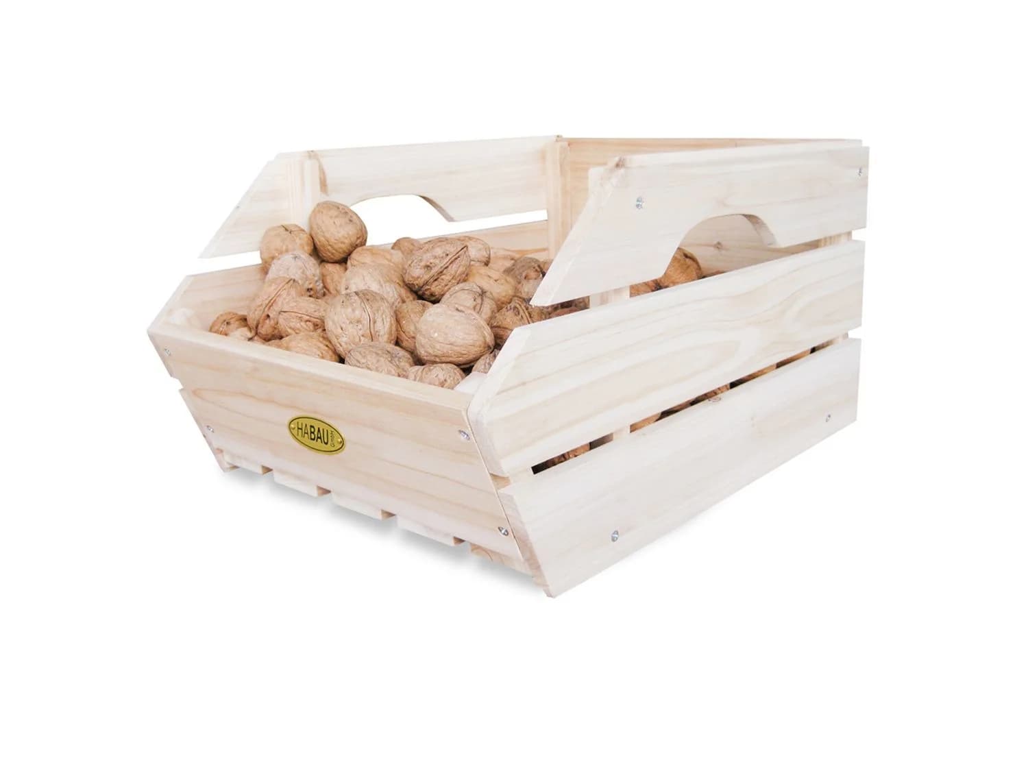 Boîtes de rangement en bois, set de 3, empilables