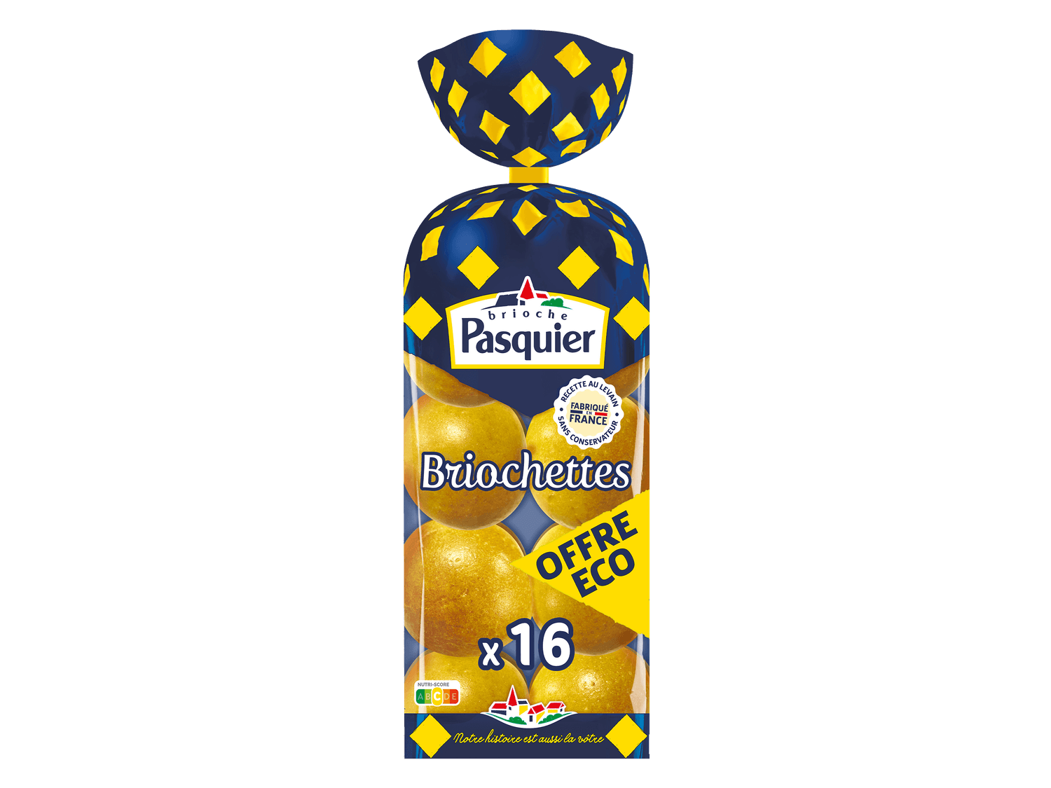 16 briochettes natures