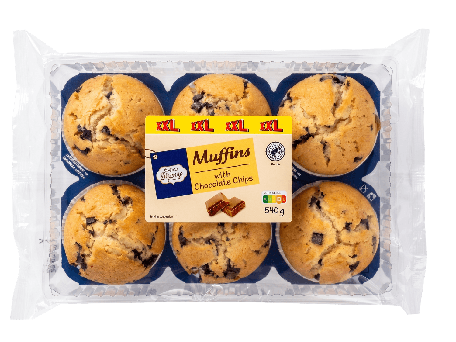 Muffins aux pépites de chocolat