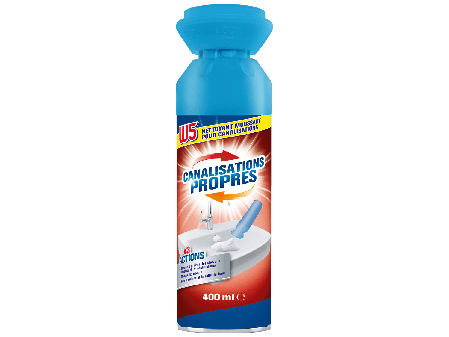 Mousse nettoyante canalisation