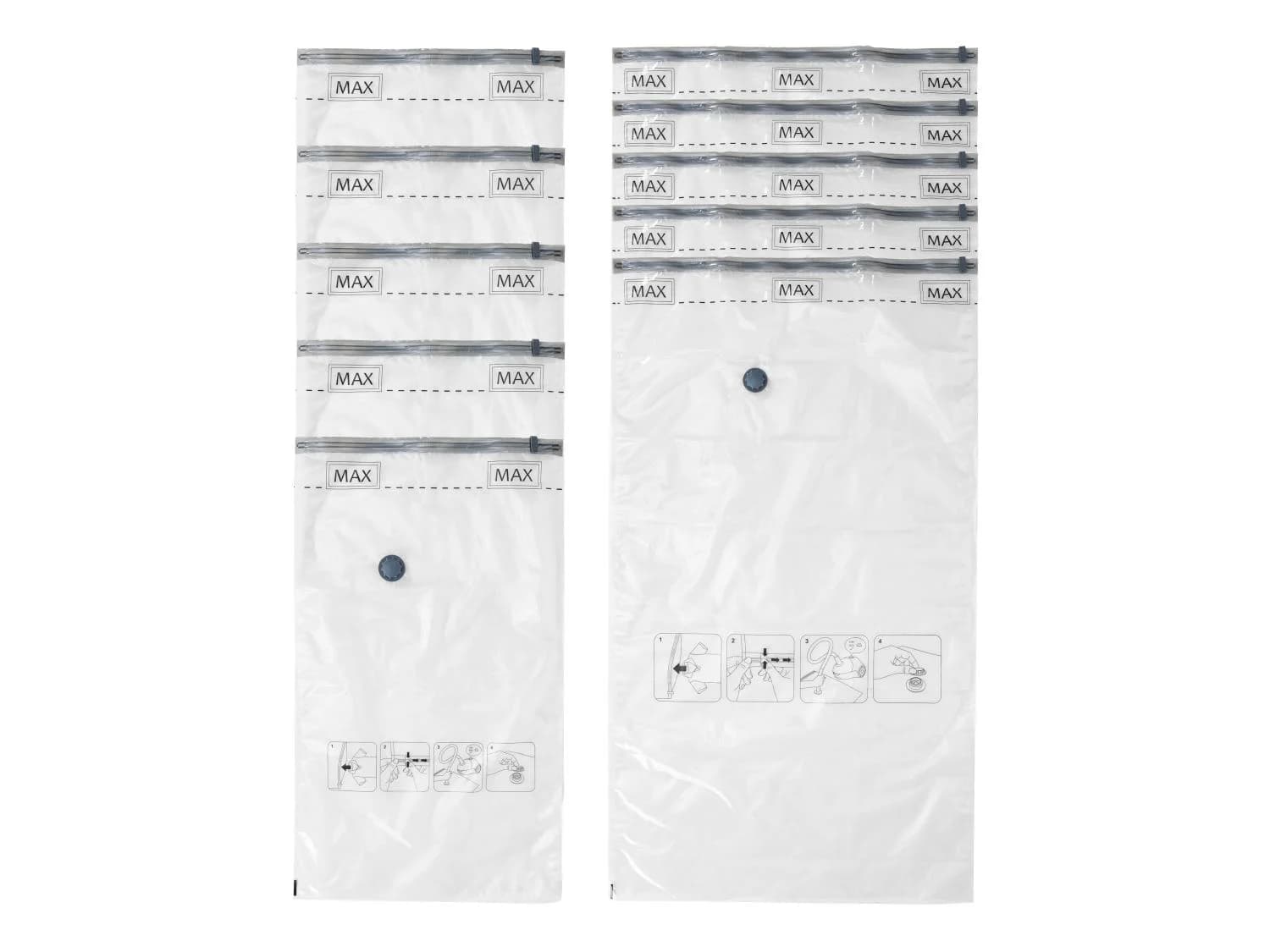 Lot de 10 sacs de rangement sous vide