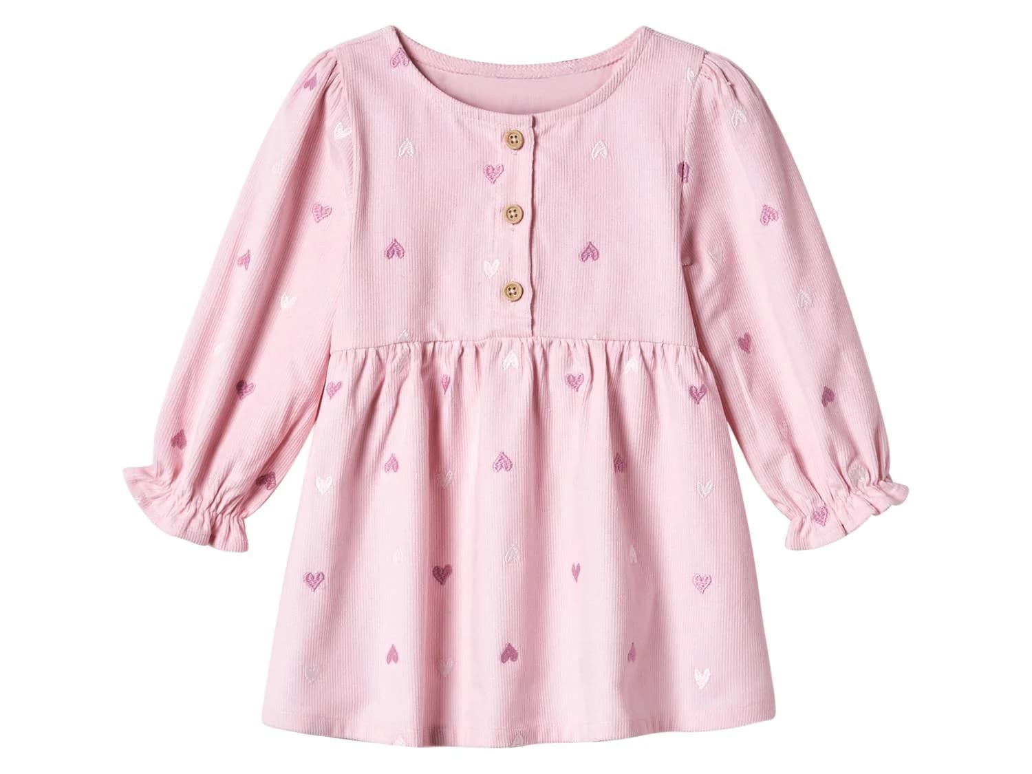 Robe bébé en velours côtelé
