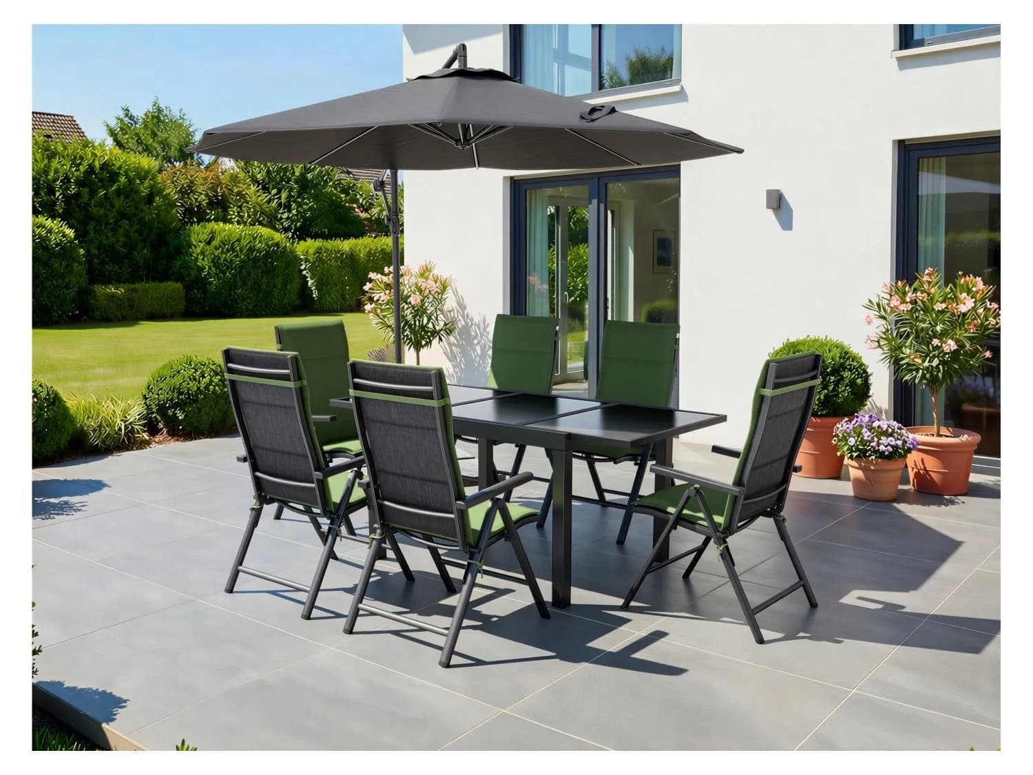 Lot de 2 fauteuils en aluminium Toronto