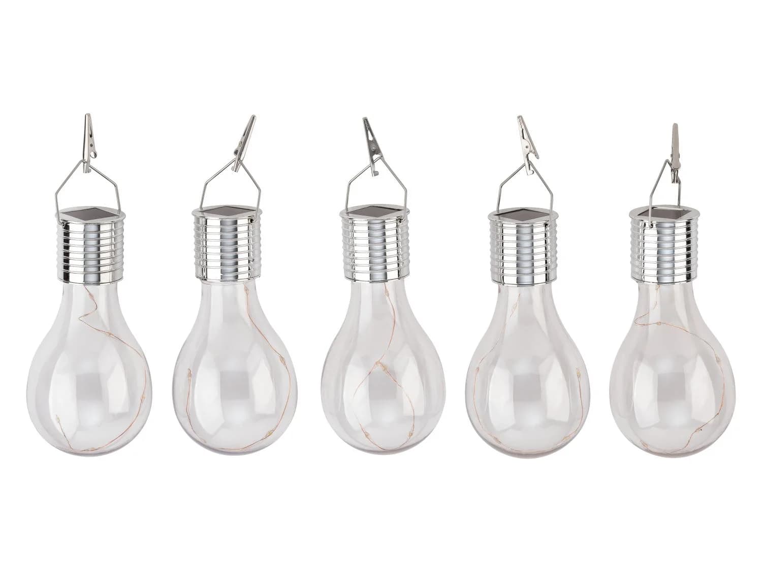 Lot de 5 Ampoules solaires LED