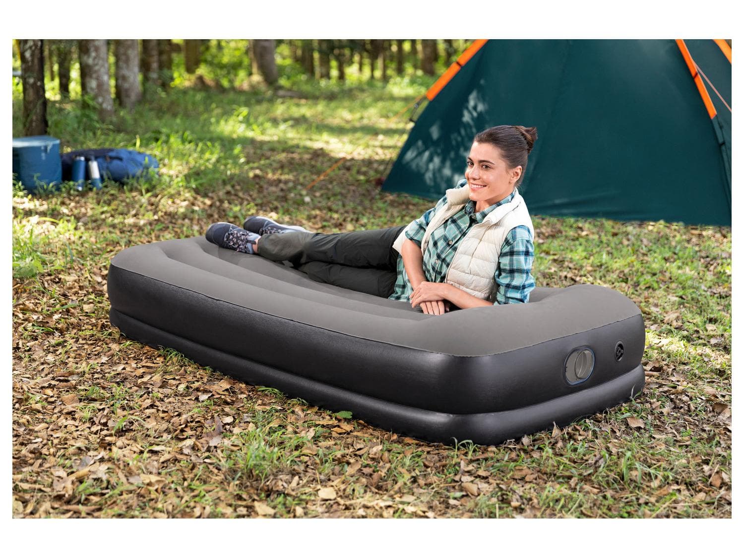 Matelas gonflable, 1 place