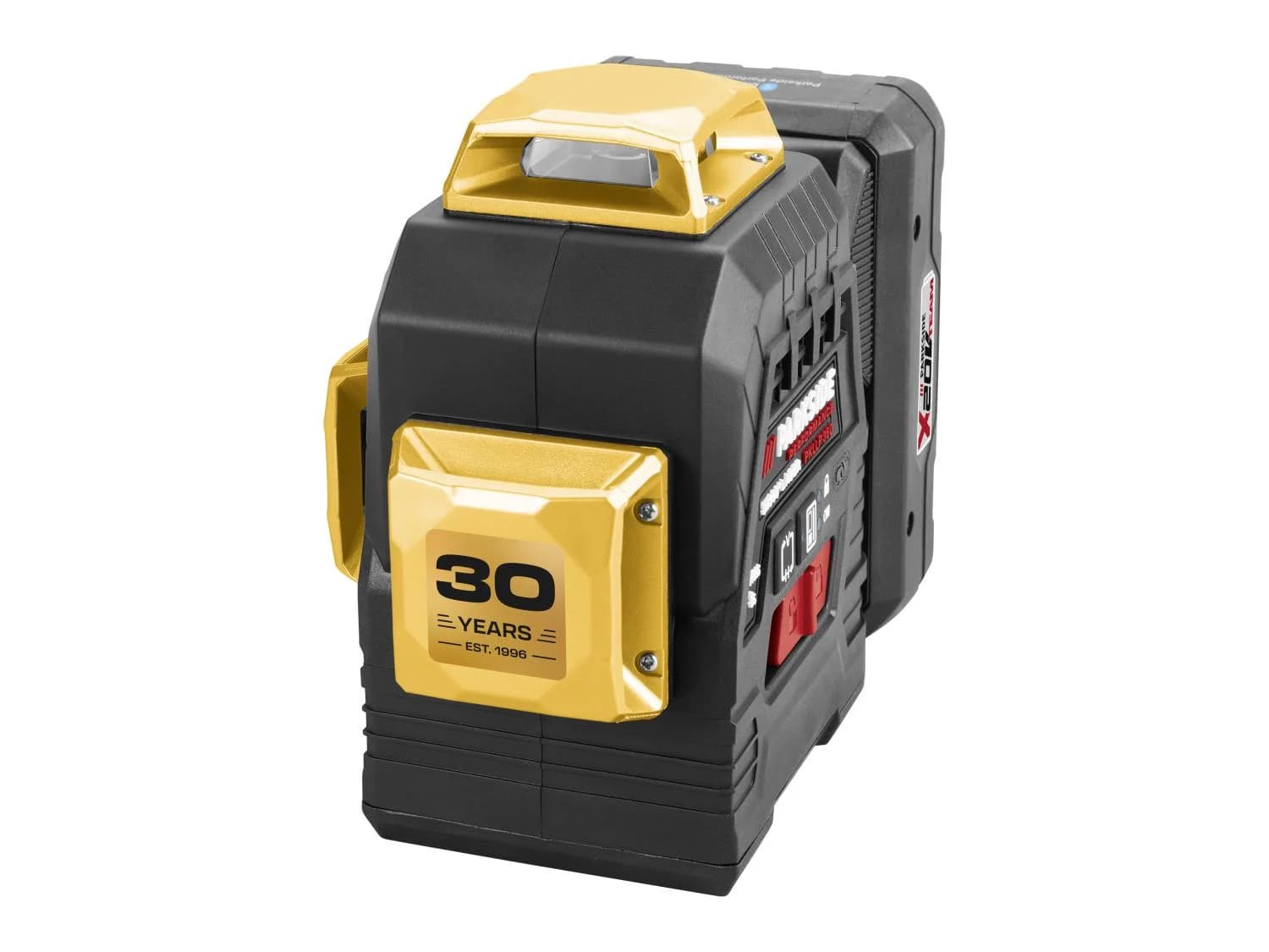 Set de démarrage niveau laser en croix sans fil Édition Limitée 30 ans + batterie + chargeur, vert, 30 m, 20 V