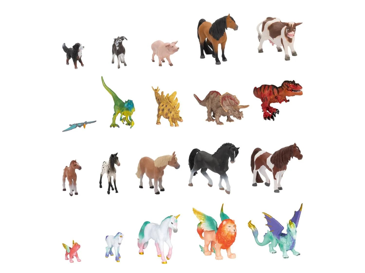 Figurines animaux, 5 pièces
