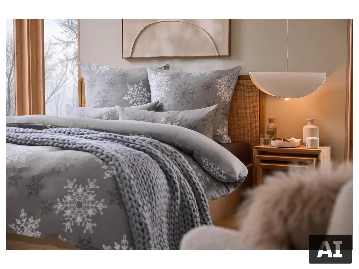 Drap-housse en polaire, 180-200 x 200 cm.