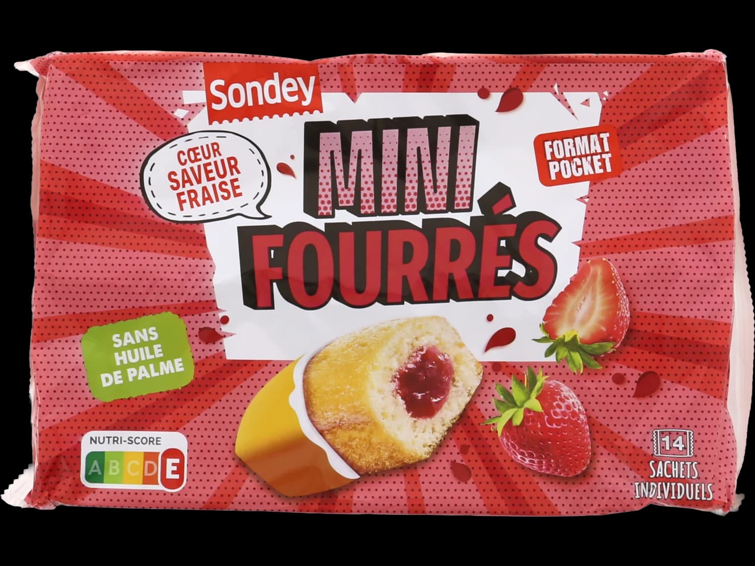 Mini gâteaux fourrés fraise