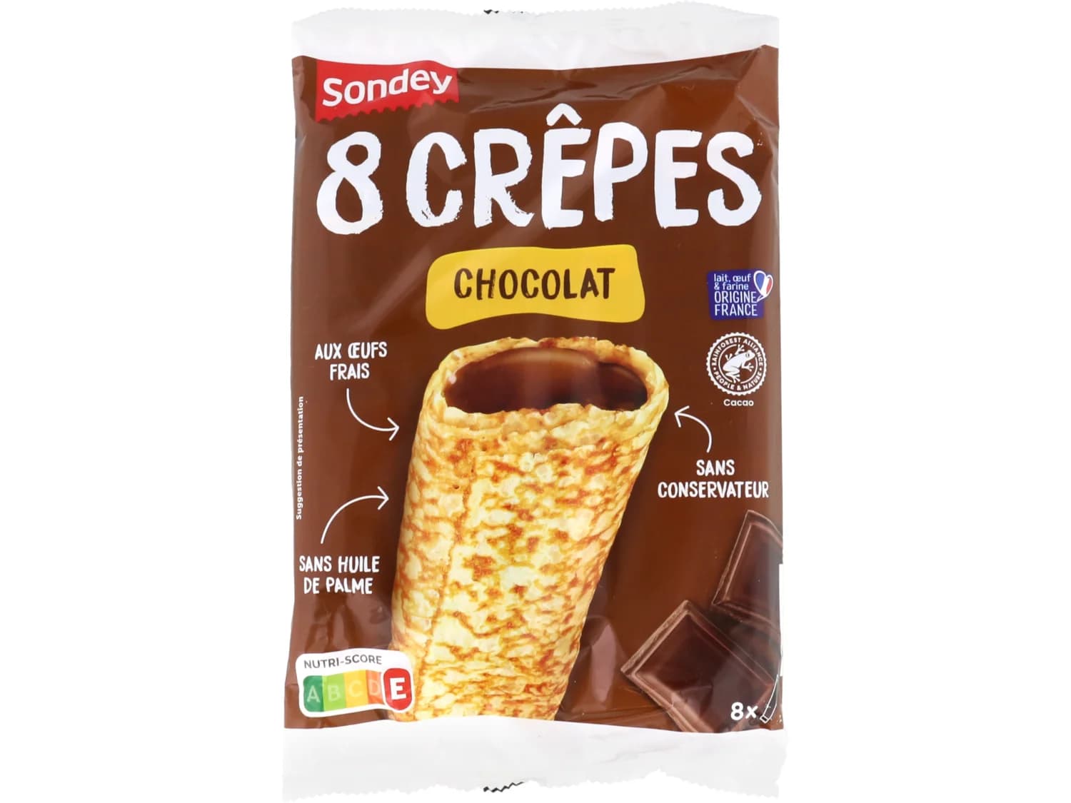 Crêpes fourrées chocolat