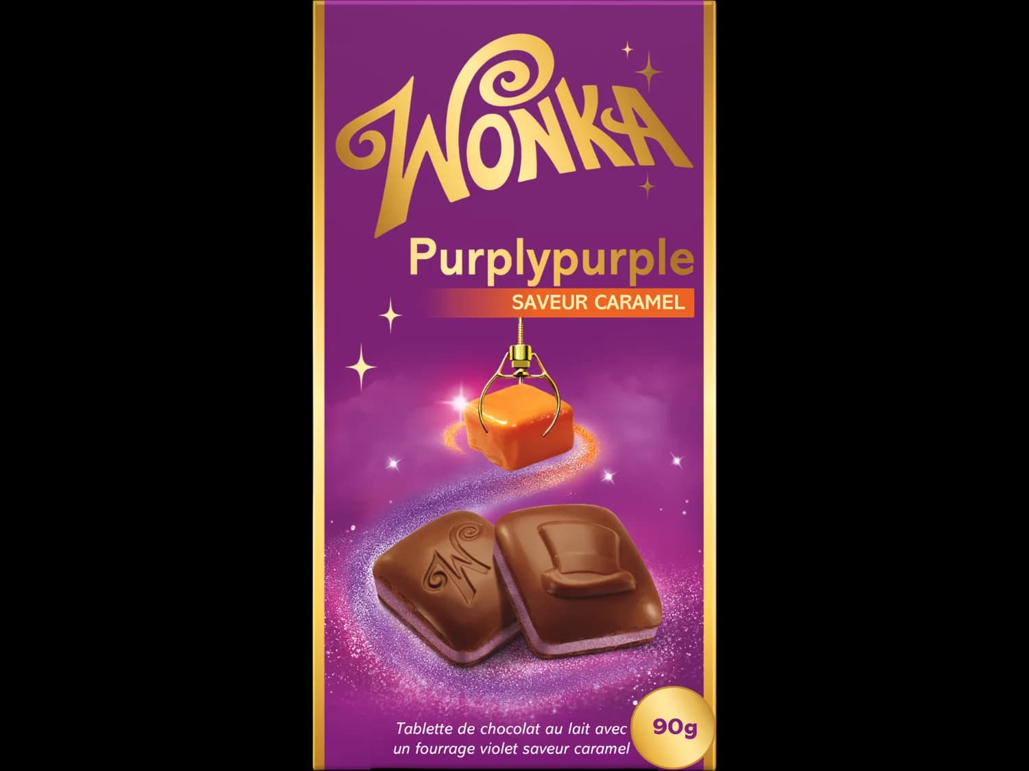 Tablette de chocolat pourpre