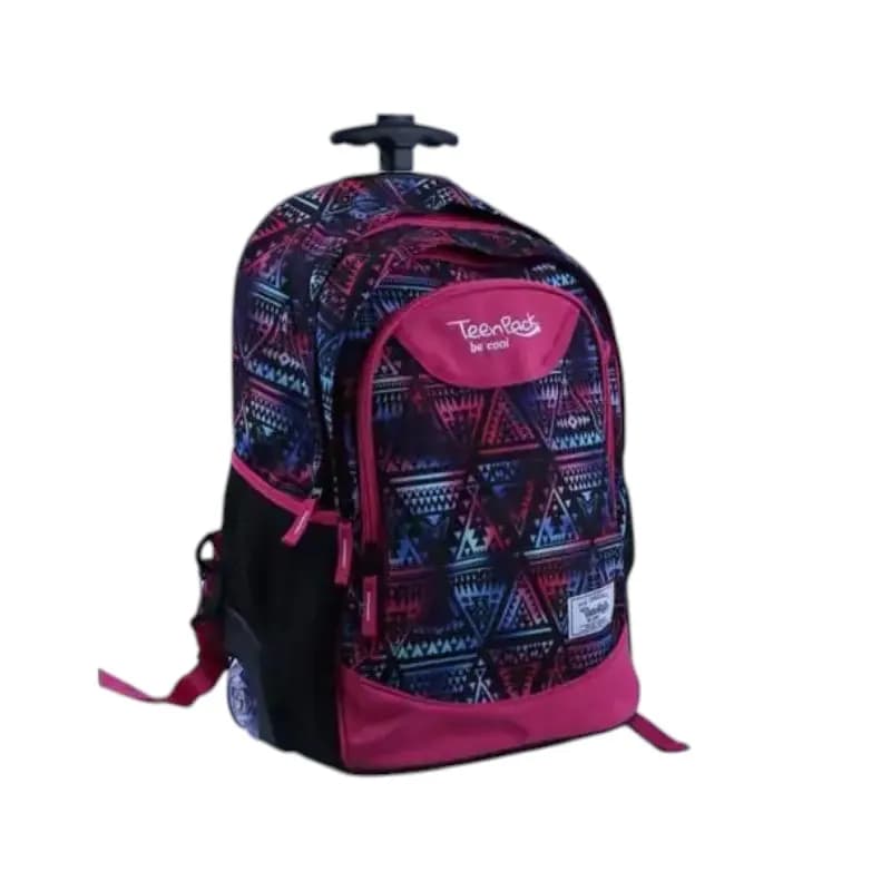 Sac à dos Trolley teenpack junior 42cm fille noir fleur