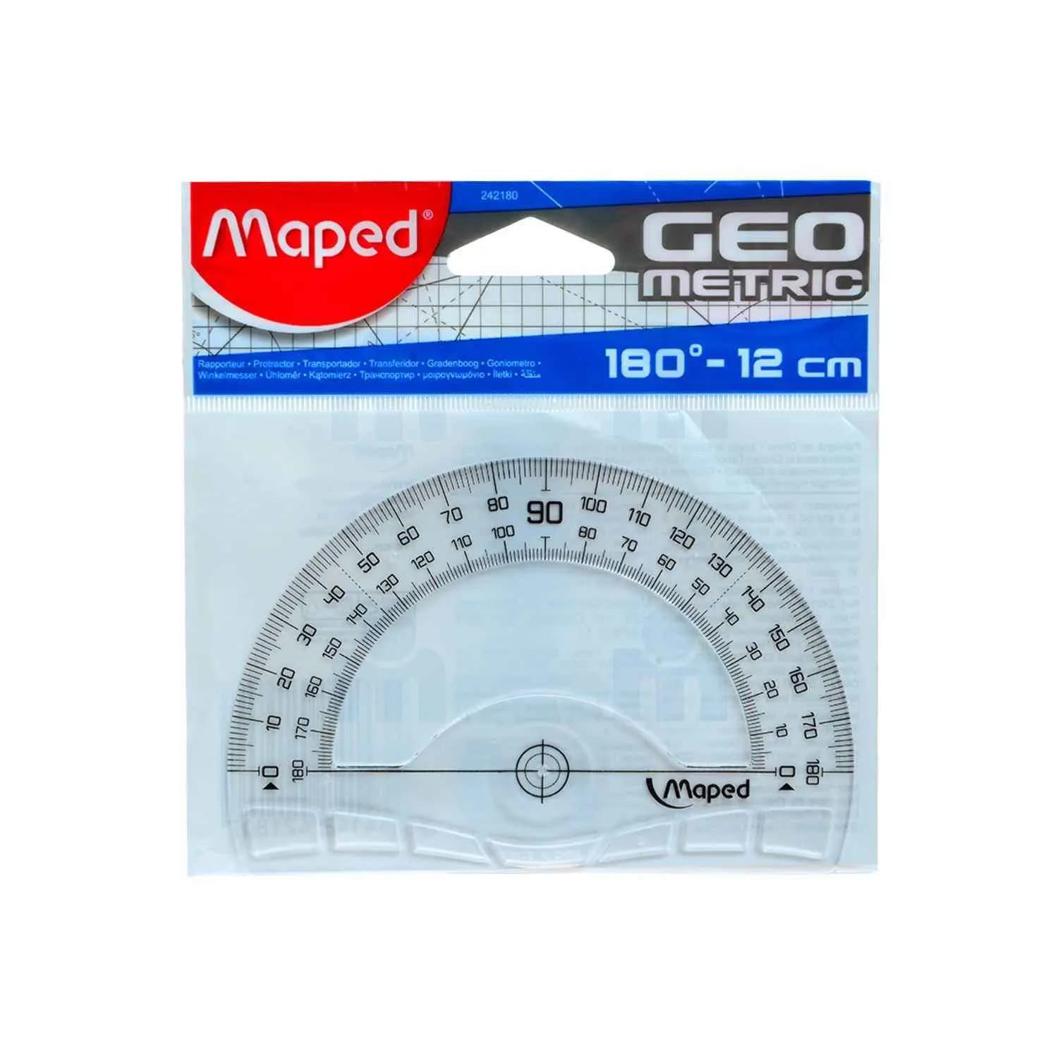 Rapporteur Géo Metric 180° 12cm - MAPED