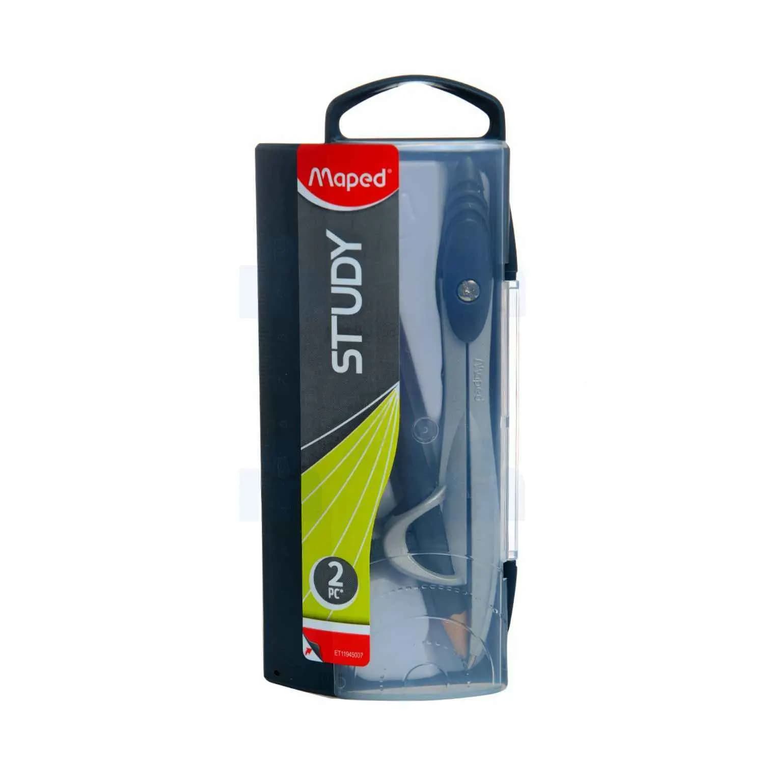 Compas Study avec porte crayon - MAPED